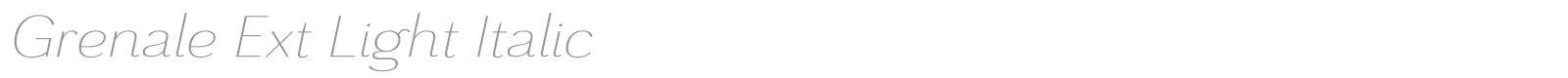Grenale font preview